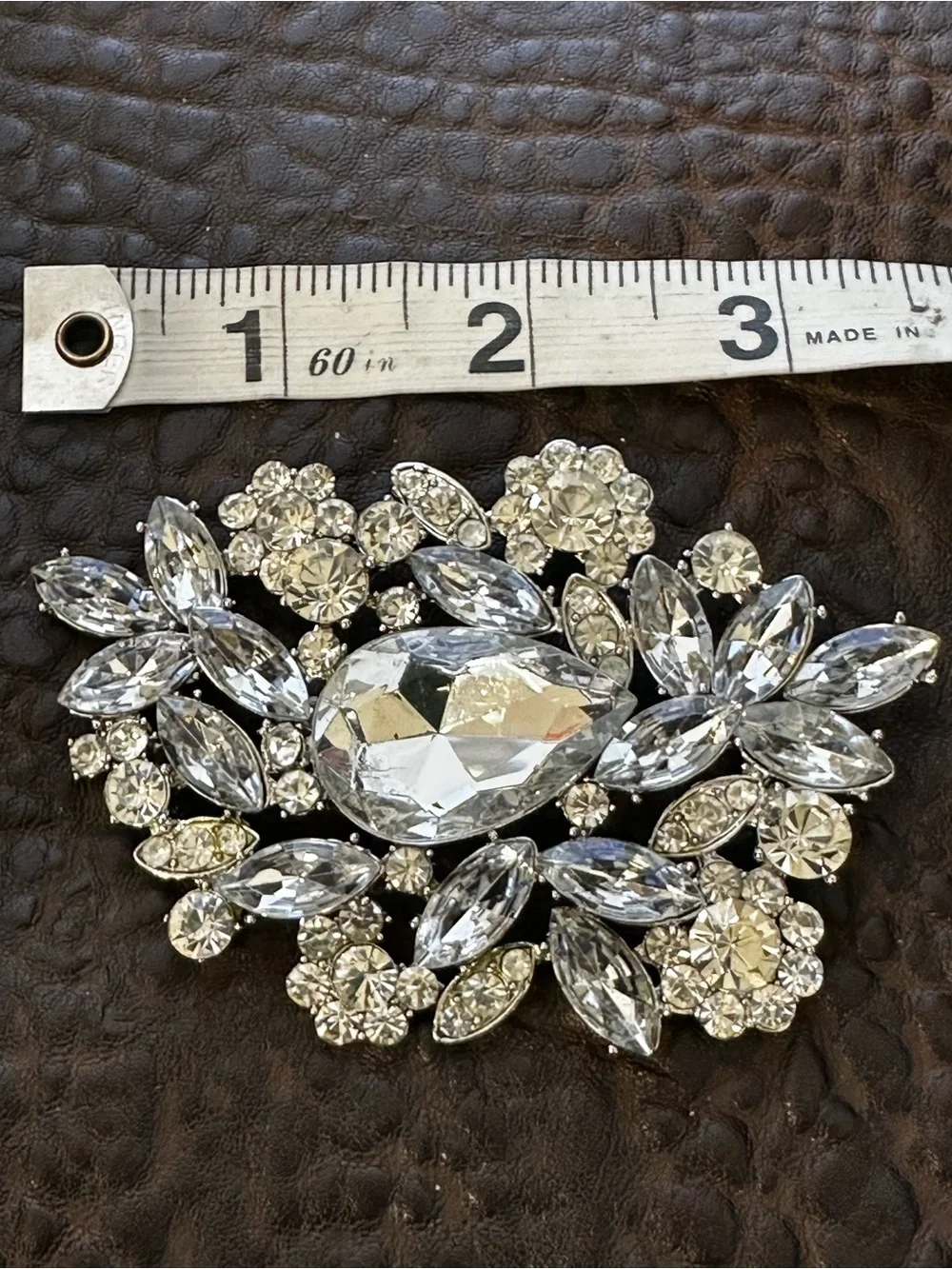 Vintage rhinestone brooch